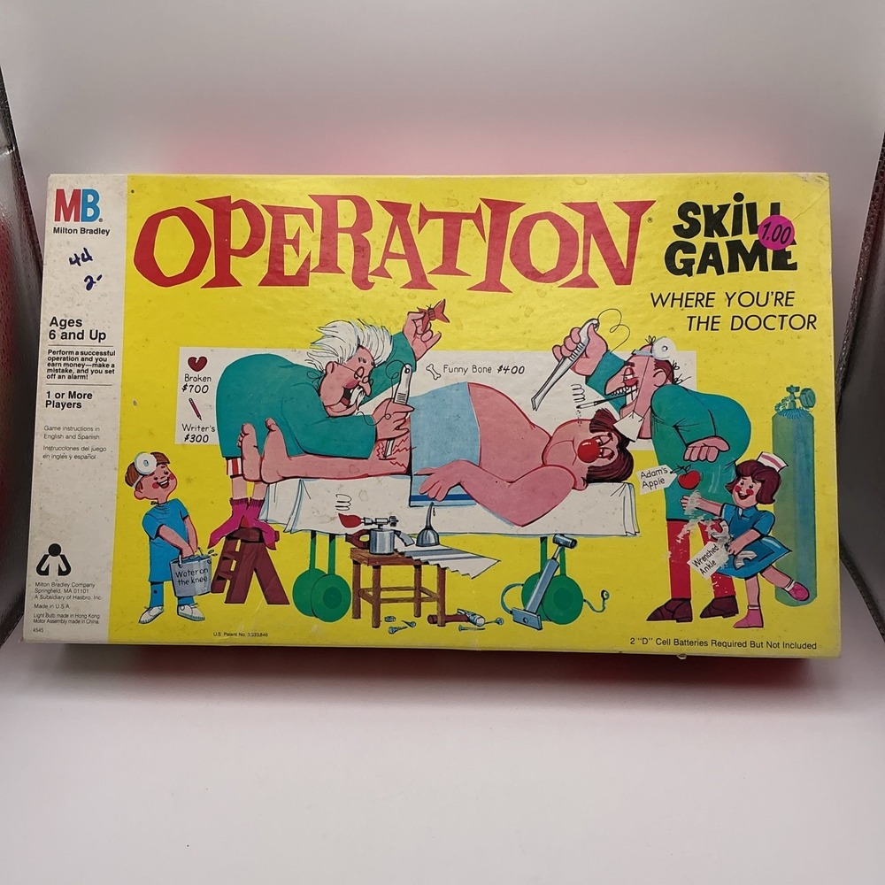 Vintage 1965 Operation Skill Board Game Milton Bradley